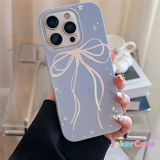 Ốp Lưng Cho IPhone 15 16 11 13 17 14 12 Pro Max 7 8 15 16 Plus air X XR XS Max Vỏ bọc sang trọng đính nơ lấp lánh