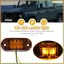 10 Chiếc Hổ Phách 2 Đèn Led Hình Bầu Dục Giải Phóng Mặt Bằng Xe Tải Xe Tải Bên Bút Đánh Dấu Đuôi Đèn