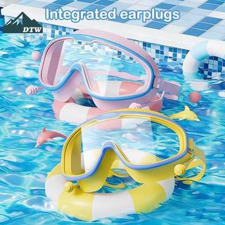 DTW Khung Lớn Trẻ Em Kính Bơi Chống Sương Mù Chống Thấm Nước UV Protectionfortable Phù Hợp Cho Trẻ Em Bể Bơi Hoạt Động Thể Thao