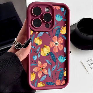 Ốp Cho Iphone 17 16 Pro Max 15 14 13 12 11 Pro Max 16E 17 Air 14 Plus Vỏ Điện Thoại Thời Trang Hoa Nhiều Màu Sắc Chống Sốc Họa Tiết Silicon Mềm Mại Dễ Thương Nhiều Bước TPU Matte