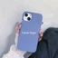 Màu xám oải hương cho iPhone 17 / 16 / 15 / 14 / 13 / 12 / 11 / Pro Max / Xs Max / XR 7 / 8 Plus / mini / E Vỏ điện thoại silicon lỏng màu trơn