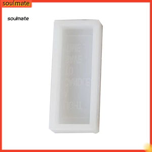 Linh hồn| DIY Epoxy Silicone Hình Chữ Nhật Bảng Chữ Cái Nến Thơm Fondant Nướng Khuôn Dụng Cụ