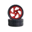 4 63 * 27mm Cho MJX Hyper go 1 / 14 14301 14302 14303 RC Xe Kim Loại Bánh Xe Trung Tâm Lốp Nâng Cấp Lốp 12mm Adapter