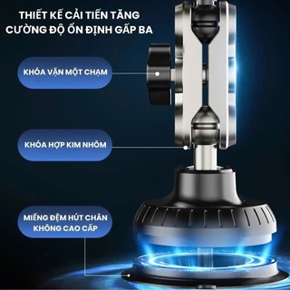 Giá đỡ điện thoại trên ô tô hút kính B1 VuaAuto xoay 360 độ đa góc quay phim xem bản đồ tiện lợi AIMVUKES