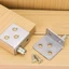 Trục giấu bằng thép không gỉ - Bản lề ẩn có chốt ống lót - Bản lề xoay cửa tủ - Mã góc cố định quay - Chốt nội thất loại L / Giao hàng miễn phí