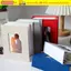 Album sổ lưu niệm nhỏ CORALTIDE, Bìa vải lanh 4x6 Album ảnh, Đa chức năng DIY có thể viết 100 túi Album ảnh trượt phát triển cho trẻ em