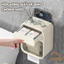 Hộp Đựng Giấy Vệ Sinh HomeMate Treo Tường Chống Nước, Kệ Giấy Đa Năng Có Ngăn Để Đồ Kèm Miếng Dán