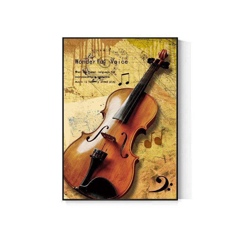 Hiện đại Tối Giản Phong Cách Bắc Âu Đàn Guitar Âm Nhạc Không Khung Tranh Canvas Chống Thấm Nước, Nghệ Thuật Treo Tường Trang Trí Cho Hành Lang Phòng Ăn Phòng Ngủ Đầu