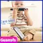 Guansfs Huairdum Harmonica 10 Lỗ Kim Loại Đồ Chơi Trẻ Em Blue Rock Jazz Harmonicas Dân Gian Bạc dành cho Những Người Yêu Âm Nhạc