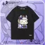 Ngựa Đua Cô Gái Khá Derby Anime Hai Chiều Hoàng Đế Đông Trung Quốc Biển Vàng Thuyền Cotton Nguyên Chất Áo Thun Nam Nữ Cặp Đôi Mặc