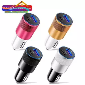 USB Power Delivery Bộ sạc xe hơi 66W Cổng kép USB A + USB C Sạc nhanh 3.0