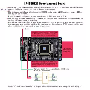 1 Bảng Hệ Thống FPGA Core Board Altera CycloneIV EP4CE6E22C8N Ban Phát Triển