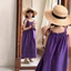 Váy trẻ em Hàn Quốc phiên bản rắn màu treo váy ngắn tay áo ngắn sọc áo sơ mi