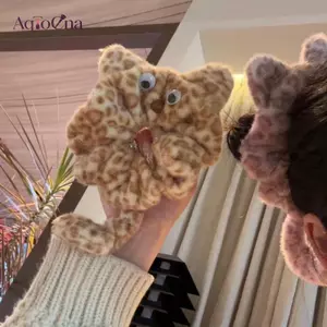 AqToCna Dễ Thương Sang Trọng Mèo Con Dây Buộc Tóc Hoạt Hình Ngọt Ngào Đuôi Mèo Scrunchies Dây Tóc Ba Của Đầu Phụ Kiện Tóc Quà Tặng AqToCna