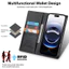Cho iPhone 17 Pro Max 16 15 14 13 12 11 RFID Chặn Ví Da PU Vỏ Điện Thoại Flip Stand Vỏ Điện Thoại Chống Sốc Vỏ Điện Thoại