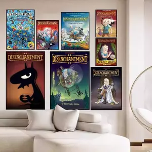 Enchanted Classic Movie Canvas Painting Cartoon Fairy Tale Art Home Wall Decor Canvas Poster