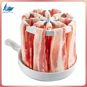 Nồi xông khói lò vi sóng Nấu ăn nhanh Giá thịt xông khói Dụng cụ thu mỡ Dụng cụ nhà bếp