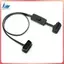 Cáp nối dài chẩn đoán góc phải OBD2 Nam sang nữ 60CM có công tắc nguồn Công cụ chẩn đoán cáp chuyển đổi OBD