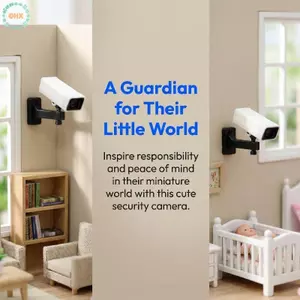 GHX 1 / 12 Nhà Búp Bê Mini Camera Giám Sát Mô Hình Sống Động Như Thật Mini Có Gắn Cho Nhà Búp Bê Trang Trí Nhà Cửa DIY Cảnh Phụ Kiện VN