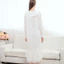 Váy ngủ retro vintage cho phụ nữ, bền chắc từ cotton trắng