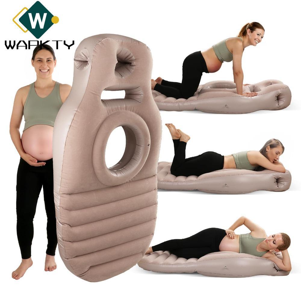 Giường bà bầu bơm hơi WAPKTY​​, Có Lỗ​​ Có thể gập lại​​ ​​Gối bà bầu​​, ​​Bao gồm máy bơm không khí​​ ​​Độ săn chắc có thể điều chỉnh​​ ​​Thiết kế tiện dụng​​ ​​Giường ngủ cho bà bầu​​