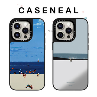 Ốp điện thoại gương chất lượng cao phong cảnh núi CASENEAL Thích hợp cho iPhone 17ProMax 17pro 17 air 16promax 16 15promax 15 14promax 13 13promax Ốp cứng chống rơi thời trang