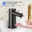 Máy phân phối xà phòng vòi chậu rửa mặt Cảm ứng hồng ngoại Hộp đựng xà phòng tự động Hộp đựng phòng tắm Màu đen lỏng