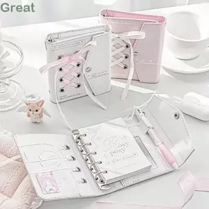 Sổ tay M5 GREAT, Sách chương trình nghị sự phong cách Ins bằng da PU, Văn phòng phẩm trường học Kawaii đẹp mắt 2025