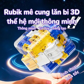 3D Rubik Cube Mê Cung Bóng An Toàn Chất Liệu ABS Trẻ Em Logic Huấn Luyện Tư Duy Xếp Hình Phát Triển Trí Não