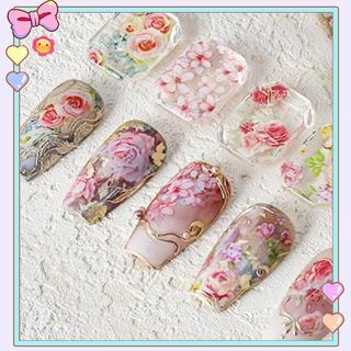 [beautifulhome] Giấy bạc chuyển móng tay hoa hồng 4 * 50cm cho DIY Nail Art Sliders Nail Salon Sử dụng [làm đẹp]