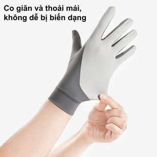 Găng tay chống nắng UPF50 ice silk làm mát, chống trượt, phù hợp cho xe đạp và xe máy mùa hè