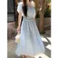 Áo sơ mi ren ôm nữ cao cấp, thiết kế hai mảnh trendy 2025