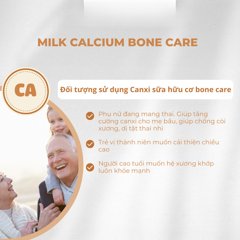 Canxi Sữa Hữu Cơ Milk Bone Care Bioisland Cho Mẹ Bầu, Trẻ Dậy Thì, Người Già BIOISLAND VIỆT NAM BI05