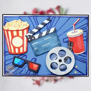 Retro Phong Cách Phim Kim Loại Thép Carbon Cắt Khuôn Sổ Lưu Niệm Dập Nổi Khắc Bản Mẫu DIY Album Ảnh Thiệp Chúc Mừng Cắt Chết Giấy Thủ Công Dụng Cụ