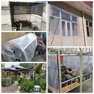 Bạt PE trong suốt Tấm che mưa không thấm nước Tấm trong suốt Mái che Lều ngoài trời