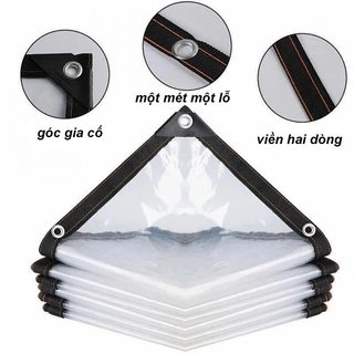 Bạt PE trong suốt Tấm chống thấm Tấm bạt chịu lực nặng Tấm che mái sân vườn ngoài trời