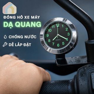 Xe Máy Đồng Hồ Tay Cầm Kim Loại Chống Thấm Nước Hợp Kim Gương Gắn Phù Hợp Với Vinfast Feliz Evo Yadea