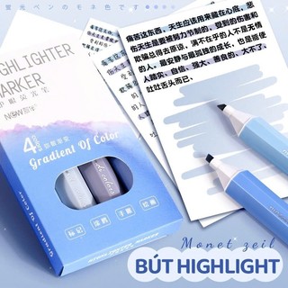 Bút highlight dạ quang pastel cute đánh dấu nhớ dòng marker học sinh văn phòng nhiều màu đẹp