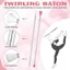 NEWIDEA Marching Baton, Balanced Professional Twirling Baton, Di Động Nhẹ Thép Không Gỉ Vũ Công Cây Đũa Phép Biểu Diễn Nghệ Thuật