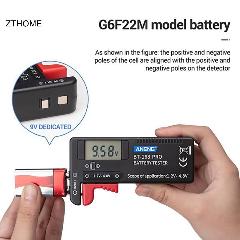 ZTHOME Kỹ Thuật Số Dung Lượng Pin Volt Tester Che Pin Điện Áp Dòng Điện Meter Tester HOT