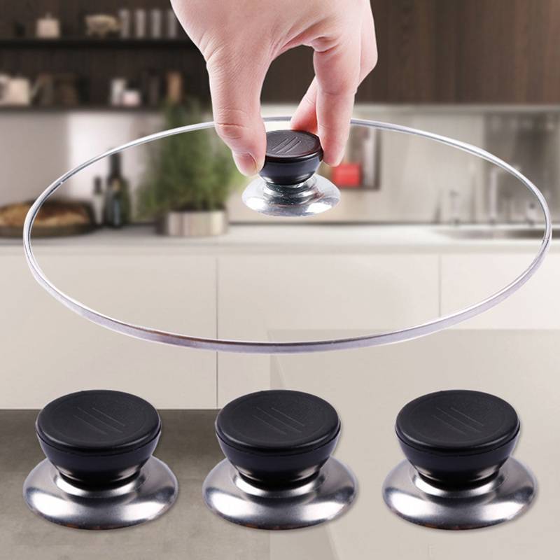 Thay thế tay cầm nắp nồi chảo đa năng PFX, Bộ phận dụng cụ nấu ăn nhà bếp Núm Grip, 1 / 3 Cái