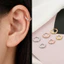 Vòng mũi hình tròn DELMER Cubic Zircon, Bông tai xỏ khuyên không gây dị ứng Châu Âu và Châu Mỹ Sụn xoắn, Móc Punk Đồng Mũi Lễ Hội Trang Sức Cơ Thể