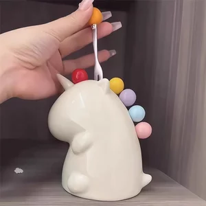 Bộ Dĩa Trái Cây Hình Kỳ Lân Xinh Xắn, Bộ Dĩa Cute, Set 6 Nĩa inox 304 Cứng Cáp Kèm
