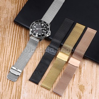 18-24mm 1.0 Lưới Milanese Thép Không Gỉ Dây Đeo Đồng Hồ Cho Doanh Nhân Kim Loại Dây Đeo Đồng Hồ Nam Nữ Vòng Tay Thay Thế