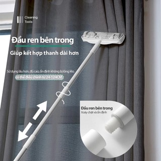 Cây Lăn Bụi Sàn Nhà 24cm-124cm Dụng Cụ Lau Sàn/ Mành Rèm Siêu Tiện Dụng