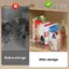 TRTR Dung Tích Lớn Gia Vị Ra Trong Suốt Chia Mỹ Phẩm Hộp Bảo Quản Thực Phẩm Mặt Bàn Kệ Gia Vị Nhà Bếp Bát Ăn Tủ Tổ Chức VN