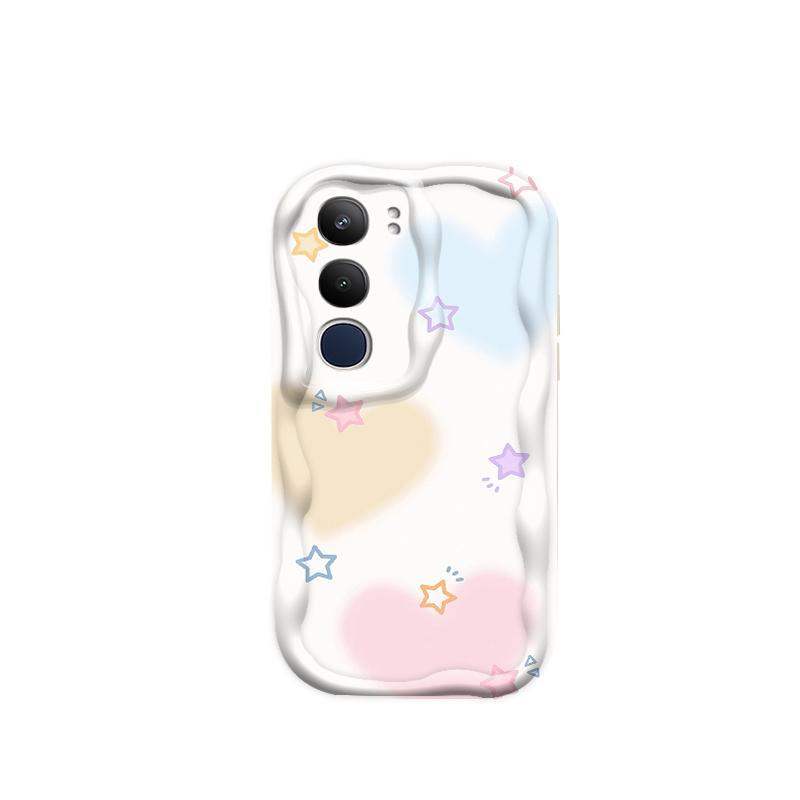 Thích hợp cho điện thoại thông minh VIVO Y19S Pro Y29 3D TPU mềm nơ tình yêu Vỏ điện thoại chống sốc