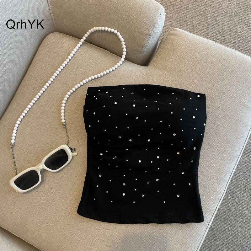 Nhà Máy Thời Trang Gợi Cảm Kim Cương Giả Dây Áo 3 Màu Nữ Phù Hợp Với Ngày Lễ Chắc Chắn Không Tay QrhYK