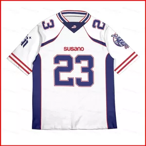 ST2 SUSANO Áo Bóng Chày Số 23 Áo Trắng Thường Ngày Tay Ngắn Thể Thao Tee Unisex Plus Kích Thước TS2