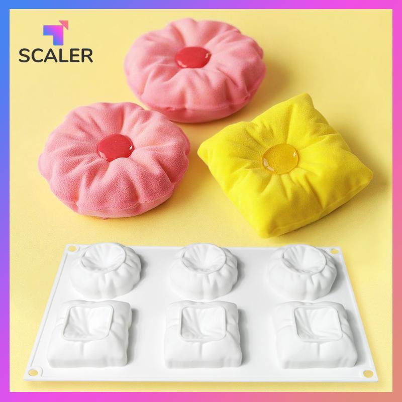 SCALER Silicone 3D Gối Mousse Khuôn Bánh Đan Len Bóng Hình Không Sti Sáng Tạo Máy Nướng Cho Tiệc Ngày Lễ Làm Bánh Hiện Tại.